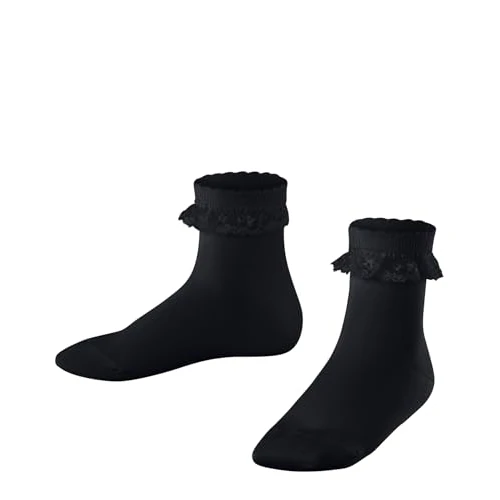 Offerta a tempo: FALKE Romantic Lace B So cotone tinta unita 1 paio, Calzini Unisex - Bimbi 0-24, Blu Dark Navy 6370, 62-68 - 48% da 9.00 € a 4.72 €