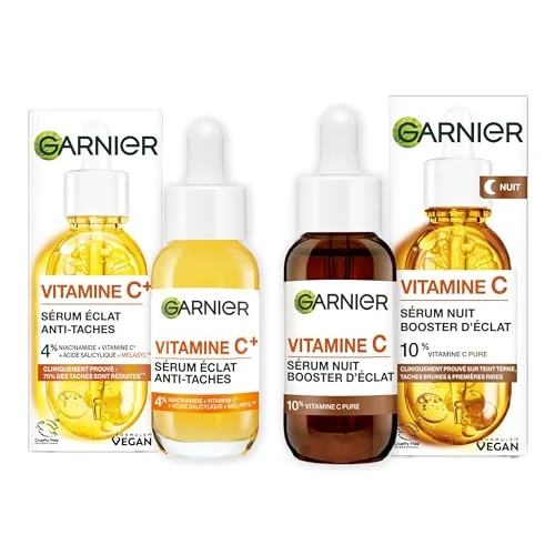 Oferta limitada: Garnier Skin Active - Estuche de sérum diurno antimanchas + sérum nocturno potenciador de brillo, cuidado facial enriquecido en vitamina C, vegano y libre de crueldad, todo tipo de piel, 2 x 30 ml de 35.01 € a 35.01 € (ahorro 0.00%)