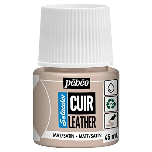 Offerta a tempo: Pébéo - Setacolor Pelle - Vernice acrilica per pelle e similpelle - Personalizzazione di borse, scarpe, sneaker - Resistente a graffi, pieghe e abrasioni - Finitura opaca/satinata - Talpa - 45 ml - 0.00% da 6.90 € a 6.90 €