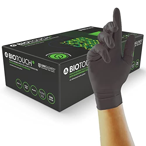 Oferta ograniczona: UNIGLOVES BioTouch GM0092 100 sztuk zestaw czarny rozmiar S z 48.51 EUR na 48.51 EUR (znizka 0%)