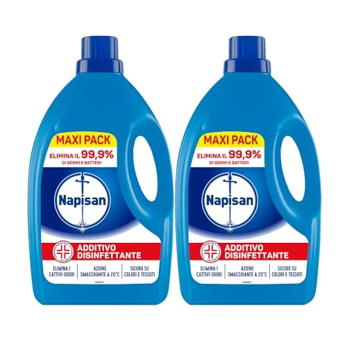 Offerta a tempo: Napisan - Additivo Disinfettante Lavatrice - 2 Pezzi x 2.2L — 40% da 18,50 € a 11,06 €