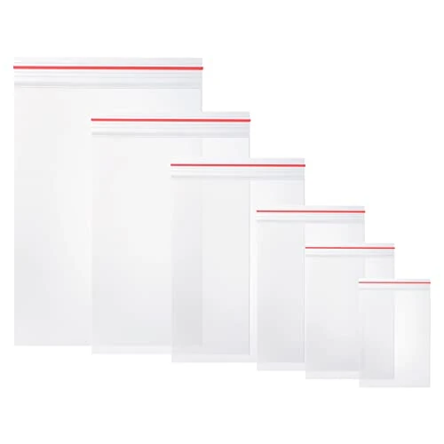 Oferta limitada: Vinabo 600 Bolsas Transparentes con Cierre Zip, 6 Tamaños, 80 Micras de 9.99 € a 9.99 € (ahorro 0.00%)
