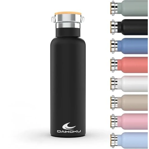 Oferta limitada: Daikoku Botella Agua Acero Inoxidable - 750ml - Botella Térmica - Bebidas Frías 24 Horas y Calientes 12 Horas - Botella Agua Antigoteo - Doble Pared Libre de BPA - Cantimplora Termica - Negro de 17.57 EUR a 17.57 EUR (ahorro 20%)