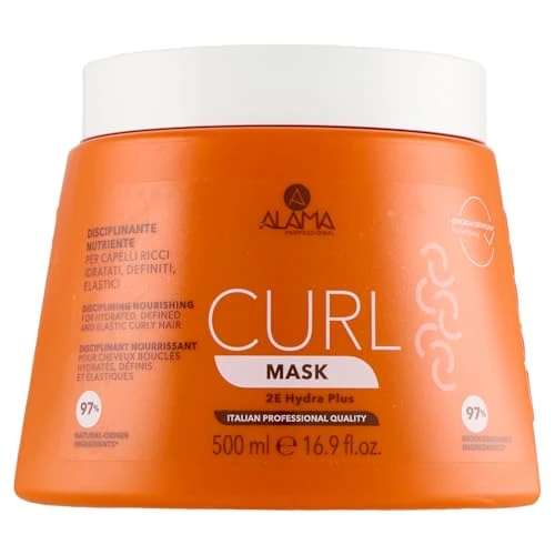 Oferta limitowana: Alama Professional Curl nawilżona, zdefiniowana i elastyczna maska do włosów kręconych i ruchomych, z oliwą z oliwek i erytrytolem, przeciw puszeniu się i długotrwałemu nawilżeniu, 500 ml z 27.23 zł na 27.23 zł (oszczędź 0.00%)