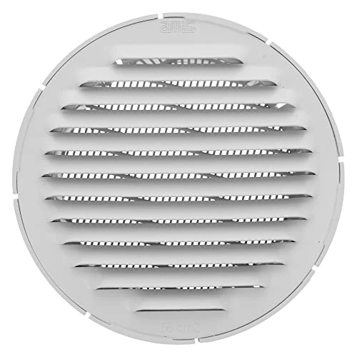 Limited-time offer: Amig - Round Aluminium Grille with Mosquito Net | Ventilation Grills for Air Outlet | Ideal for Ceiling in Kitchen and Bathroom | Inner Diameter: 10 cm | Colour: White from $28.92 to $28.92 (save 0.00%)