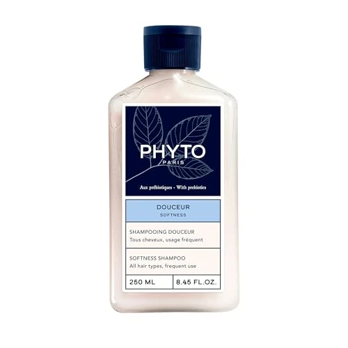 Offre limitée : Phyto - Douceur - Shampooing Douceur 250ml - Tous Cheveux - Rééquilibre - Protège le cuir chevelu - Usage fréquent - Toute la famille - Cheveux doux et souples - Cheveux brillants - Lait d'Avoine de 8.49 € à 7.86 € (7% de remise)