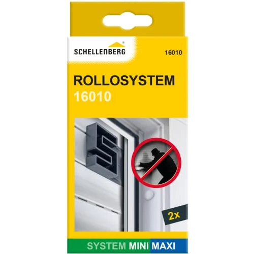 Offerta a tempo: Schellenberg 16010 Ferma persiane Mini/Maxi 2 pezzi, blocca tapparelle avvolgibili — 10% da 14,89 € a 13,37 €