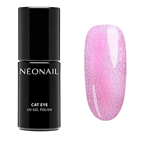 NÉONAIL UV Nagellack 7,2 ml Rosa Satin Ruby Cat Eye - NÉONAIL Farben UV Lack - Glitter Gel Nägel - Nageldesign