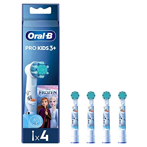 Begrenztes Angebot: Oral-B Kids 3+ elektrische Zahnbürstenköpfe Disney Die Eiskönigin, Packung mit 4 Ersatzbürsten, sanft für Kinder, mit weichen Borsten von 13.45 EUR auf 13.45 EUR (Rabatt 0%)