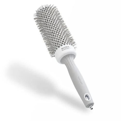 Olivia Garden - Expert Blowout Speed White and Grey Hairbrush 45, 0.1 kg
