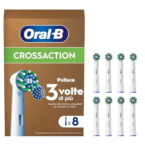 Offre limitée : Oral-B Pro Lot De 8 Brossettes De Rechange Cross Action, AUTHENTIQUES, Blanches, Nettoyage En Profondeur, Têtes Rondes, Embouts Pour Les Brosses A Dents Electriques Oral B Pro, Carton de 30.07 EUR à 30.07 EUR (remise 0%)