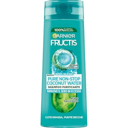 Limitiertes Angebot: Garnier Fructis Pure Non-Stop Coconut Wasser Reinigung Shampoo für fettige Haut und trockene Spitzen 250 ml von 19.27 EUR auf 19.27 EUR (Spare 0%)