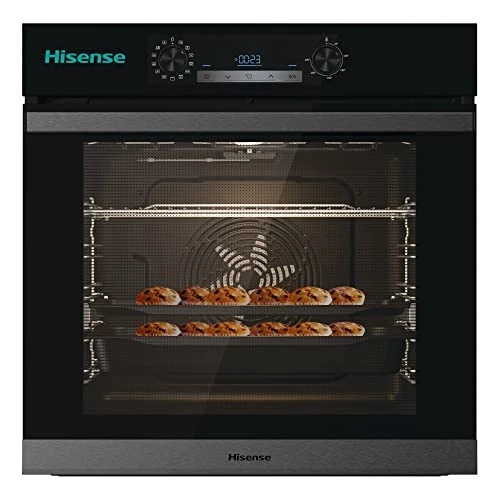 Offerta a tempo: Hisense O65226ABS Forno Elettrico da Incasso Multifunzione con Vapore, Cavità XXL 77 LITRI, 11 Funzioni di Cottura, Pizza 300°C, AirFry, Steam Clean, Preriscaldamento Rapido, Classe A, Nero - 6% da 329.00 € a 309.00 €