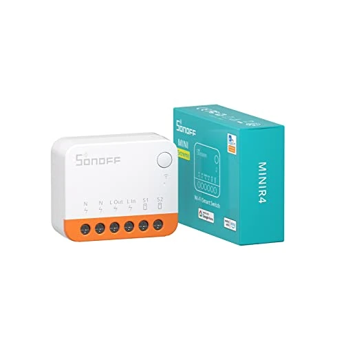 Limited-time offer: SONOFF MINIR4 Smart WiFi Light Switch,Universal DIY Module for Smart Home Automation Solution,1 Pack from $12.90 to $12.90 (save 0.00%)