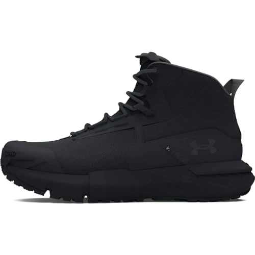 Offre limitée : Under Armour UA Charged Valsetz Mid Bottes tactiques pour hommes, bottes d'alpinisme confortables et durables, noir/noir/gris de 140.00 € à 140.00 € (0.00% de remise)