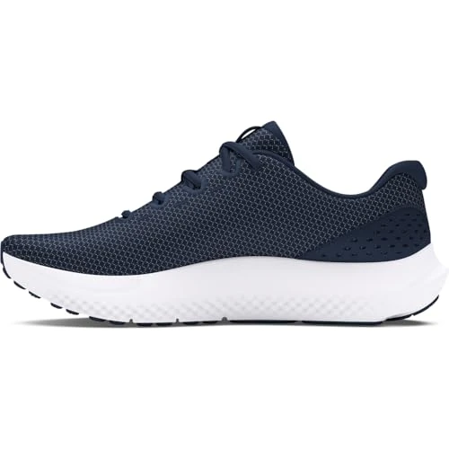 Under Armour UA Charged Surge 4 Chaussures de sport pour hommes, baskets légères et respirantes, couleur bleu/blanc/blanc