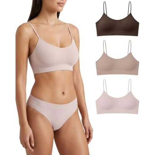 Limited-time offer: Risalti Wireless Bras for Women Thin Strap 3Pack - Seamless Bra Non Wired, Comfy Bra in Stretch Microfibre, No Labels, Soft Top Lingerie - Made in Italy from 18.98 £ to 18.98 £ (save 0.00%)