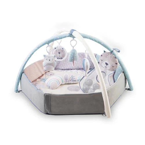 Offerta a tempo: MoMi PASTEL arco gioco con tappetino per gattonare 3 in 1 per bambini dalla nascita, tappetino per attività sensoriali con 2 archi, bagno con palline, - 13% da 54.90 € a 48.00 €