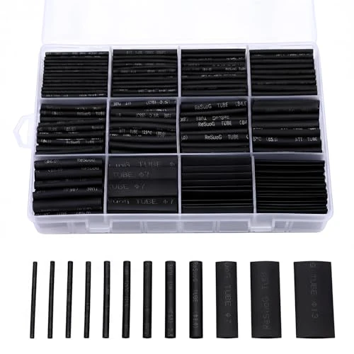 Oferta limitada: Vinabo Tubos Termorretráctiles 900 Piezas, 12 Tamaños, 2:1 Negro de 9.99 € a 9.99 € (ahorro 0.00%)