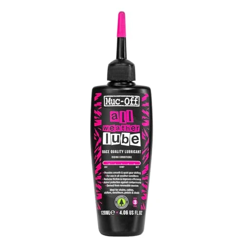 Oferta limitada: Muc-Off All-Weather Chain Lube, 120 ml- Lubricante de Cadena de Bicicleta Biodegradable - Lubricante de Bicicleta Formulado para Todas las Condiciones - Apto para Todo Tipo de Bicicletas de 6.49 € a 6.49 € (ahorro 0.0%)