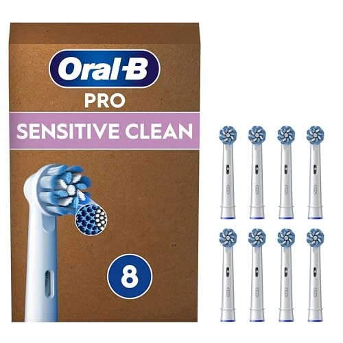 Offre limitée : Oral-B Lot De 8 Brossettes De Rechange PRO Sensitive Clean, AUTHENTIQUES, Blanches, Brins Ultra Doux Pour Les Gencives Plus Saines, Embouts Pour Brosses A Dents Electriques Oral B Pro de 39.99 EUR à 27.99 EUR (remise 30%)