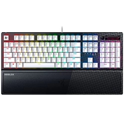 Limited-time offer: Razer BlackWidow V3 (Green Switch) - Mechanical Gaming Keyboard (Clicky Switches, Doubleshot ABS Keycaps, Multi-Function Digital Roller and Media Key, Wrist Rest) US-Layout | Roblox Ed. from 175.18 £ to 175.18 £ (save 0.00%)
