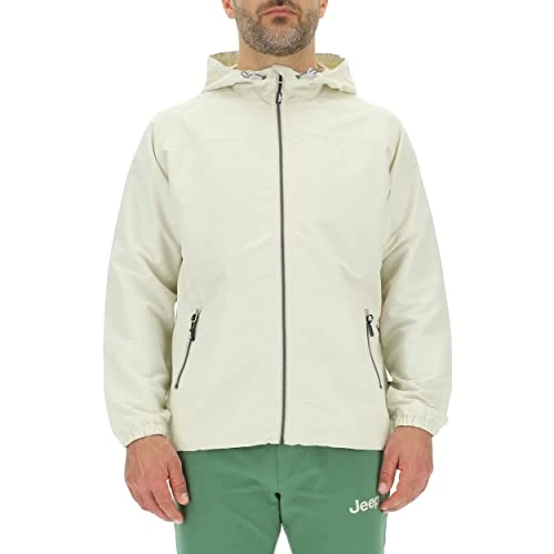 Limited-time offer: JEEP O102712-M504 J MAN LIGHT HOODED WIND JACKET Outline Back Print J23S Almond/Rifle Green L from 84.21 GBP to 84.21 GBP (save 0%)