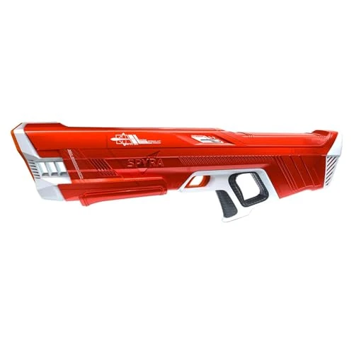 Offerta a tempo: Spyra Three™ - Potente pistola elettrica a spruzzo, ricarica automatica, 3 modalità di gioco, LED Shot e display batteria, gamma 15 m, giocattolo estivo da spiaggia e piscina (rosso) - 0.00% da 169.00 € a 169.00 €