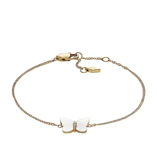 Limited-time offer: Fossil Women's Stainless steel with lobster clasp closure slim chain bracelet from 47.74 GBP to 40.80 GBP (save 15%)
