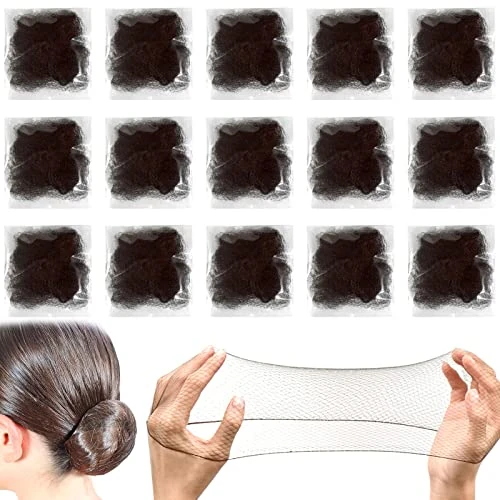 Offre limitée : Sularpek Filet Chignon, 35 pcs Filets à Cheveux Invisible, Filets à Cheveux en Maille Fine Filet, Filet Cheveux Convient pour Cinéma et Télévision, Danse, Agents de bord, lInfirmières (Marron) de 6.29 € à 6.29 € (0.00% de remise)