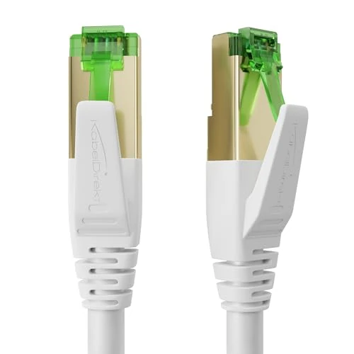 Begrenztes Angebot: KabelDirekt – Cat 7 Netzwerkkabel, bruchfest – 1,5m – 10 Gigabit LAN Kabel & Ethernet Kabel, erhältlich in 0,25-30m (Patchkabel für Highspeed-Netzwerke, PC, Switch/Router/Modem, RJ45, weiß) von 6.83 EUR auf 6.83 EUR (Rabatt 0%)