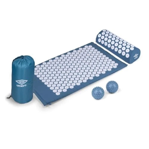 Offerta a tempo: Umbro TappetinoAgopressione - Tappetino Agopuntura - Alleviamento del Dolore incl. Pallina Massaggio Piedi - 42x71 cm - Blu - 0.00% da 36.06 € a 36.06 €