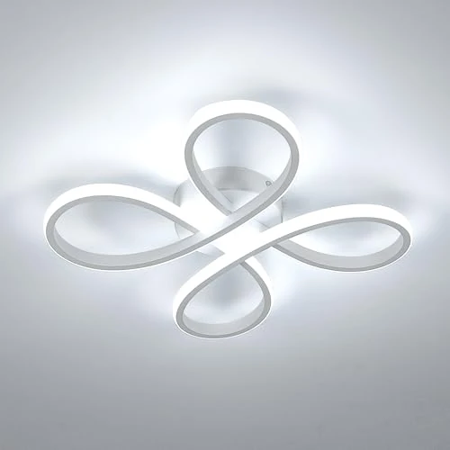 Offerta a tempo: Comely – Plafoniera LED da soffitto a forma di fiore, 30W, 3400LM. Lampada LED bianca per diversi ambienti come camera da letto e soggiorno. Luce bianca fredda 6500K. Misura maggiore: diagonale 40cm - 0.00% da 33.99 € a 33.99 €