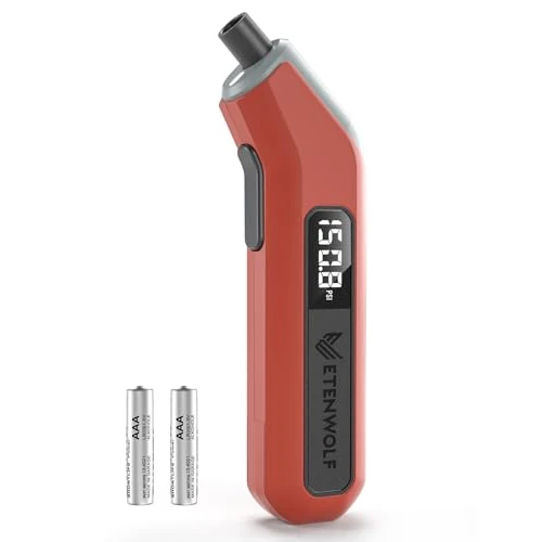 Offerta a tempo: ETENWOLF T300 Manometro Digitale Pressione Gomme 0,20-13,79 Bar - 7% da 14.99 € a 13.99 €