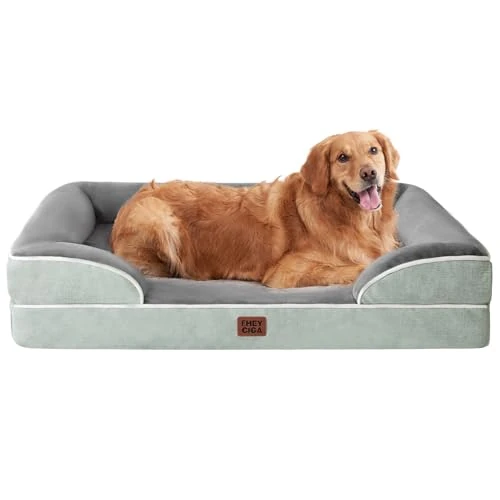 Offerta a tempo: EHEYCIGA Cuccia Cane Interno Taglia Grande, 112x81x16cm, Verde - 16% da 67.99 € a 56.99 €