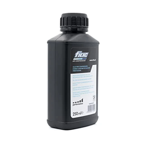 Zeitlich begrenztes Angebot: FIAC Luftkompressor-Kolbenschmieröl, Mineralisches Kompressorenöl, bis zu 250 Betriebsstunden, Viskositätsklasse ISO VG 100, 250 ml Flasche von 7.99 € auf 7.99 € (0.00% Rabatt)