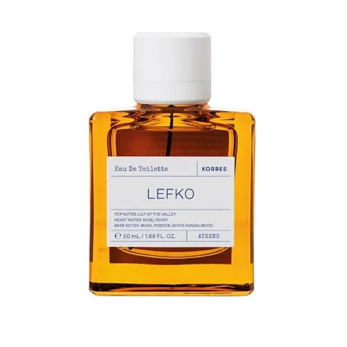 Offerta a tempo: KORRES LEFKO Eau de Toilette per uomo e donna, fragranza unisex, floreale, pudica, 88% ingredienti naturali, vegan, 50 ml - 46% da 48.90 € a 26.60 €