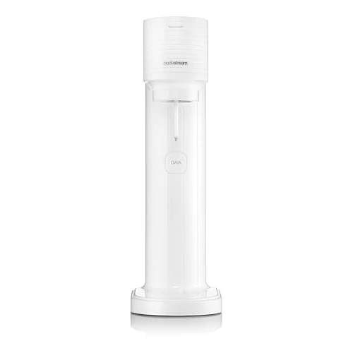 Offerta a tempo: Sodastream Gasatore Gaia bianco ideale per realizzare acqua frizzante, include una bottiglia lavabile in lavasoviglie e un cilindro contenente Co2 - 38% da 79.99 € a 49.99 €