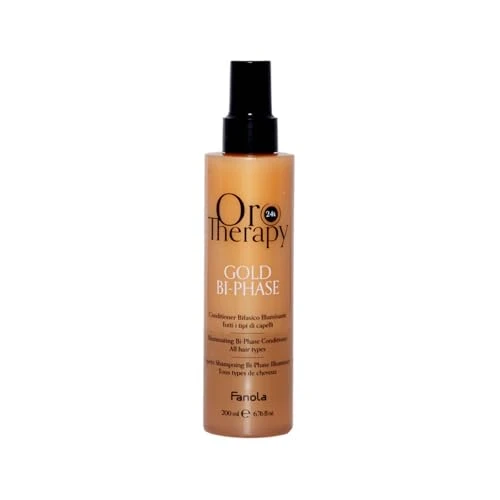 Fanola Oro Therapy Oro Puro Gold Bi-Phase Conditioner 200ml - acondicionador bifásico iluminador