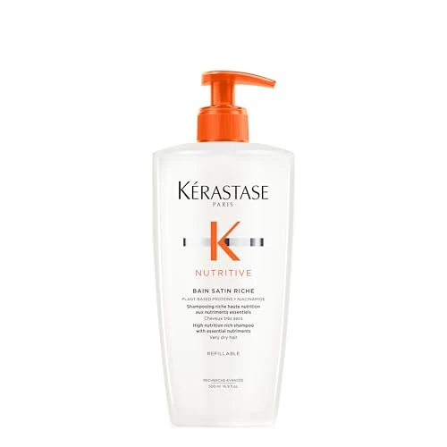 Offerta a tempo: Kérastase, Nutritive, Shampoo Idratante, Per Capelli Molto Secchi, Effetto Rivitalizzante, Con Sostanze Nutritive Essenziali, Bain Satin Riche, 500 ml - 31% da 53.30 € a 36.80 €