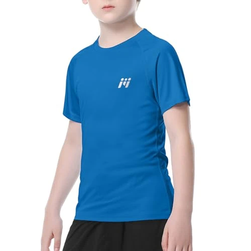 Offerta a tempo: MEETWEE Boy Girl Rash Vest Short Sleeve Costumi da Bagno Rash Guard Top Sun UV Protection UPF 50+ Costumi da Bagno Kid - 17% da 13.80 € a 11.44 €