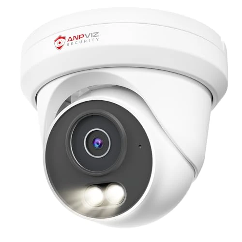 Zeitlich begrenztes Angebot: Anpviz 4K 8MP PoE IP Kamera Outdoor, Dome Überwachungskamera Aussen, KI Personen/Autoerkennung, Intelligente IR und Farbige Nachtsicht, Mikrofon, 2.8 mm, Ganzmetall, Verdrahtet, Kein Netzteil, IP66 von 59.99 € auf 59.99 € (0.0
