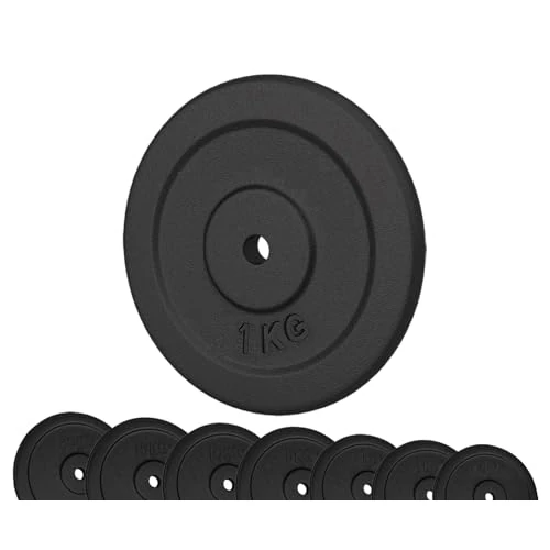Offerta a tempo: G5 HT SPORT Dischi in Ghisa per Palestra【Ø Foro 25 mm】 Venduti Singolarmente o in Coppia [da 0.5 a 20 kg] Compatibili con Bilancieri e Manubri | Resistenza e Durabilità per Home Gym (1 x 1 kg) - 39% da 9.90 € a 6.00 €