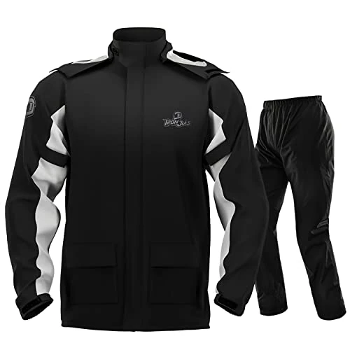 Offerta a tempo: IRON JIA'S tuta antipioggia moto da uomo, 2 pezzi, impermeabile 15.000 mm - 0.00% da 59.99 € a 59.99 €