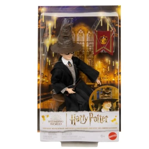 Limitiertes Angebot: Mattel HARRY POTTER - Titelfigur mit beweglichen Gelenken, Gryffindor-Robe und Zubehör und sprechendem Hut, detailgetreu nachempfunden aus dem Film, für Fans ab 6 Jahren, HND78 von 17.67 EUR auf 17.67 EUR (Spare 0%)