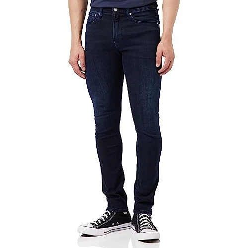Oferta limitada: Calvin Klein Vaqueros Hombre Skinny Algodón Elástico, Azul (Denim Dark), 38W/32L de 109.90 EUR a 58.89 EUR (ahorro 46%)