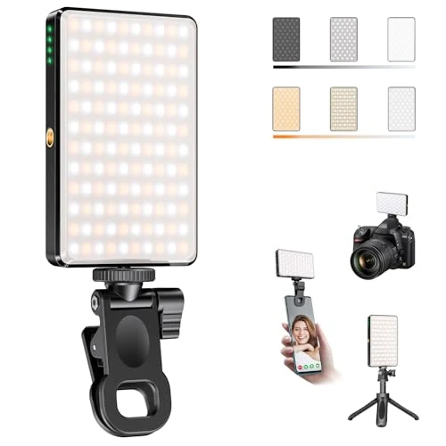 Limited-time offer: SEAEYES Selfie Light for Mobile Phone, 120 LEDs Video Light with Clip, CRI 95+ 2500-9000K 3000 mAh Battery, 3 Light Modes, USB Charging, White from 23.99 £ to 23.99 £ (save 0.00%)