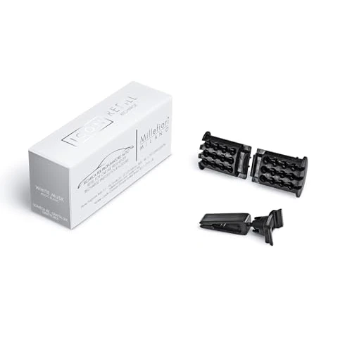 Offerta a tempo: Millefiori Milano – Icon Ricarica per Profumatore Auto White Musk – Fragranza Muschiata e Delicata - 58% da 15.53 € a 6.50 €