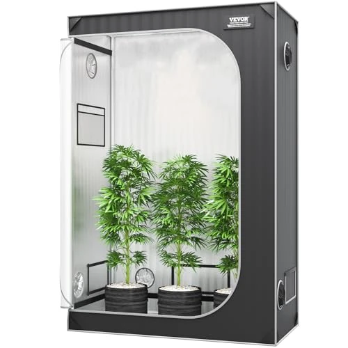Offre limitée : VEVOR 2x4 Grow Tent, 48'' x 24'' x 72'', High Reflective 2000D Mylar Hydroponic Growing Tent with Observation Window, Tool Bag and Floor Tray for Indoor Plants Growing de 114.90 € à 75.00 € (35% de remise)