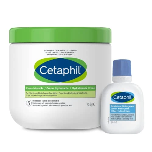 Oferta ograniczona: Cetaphil Krem nawilżający do twarzy i ciała, bez zapachu, format 450 g + emulsja oczyszczająca do twarzy i ciała, bez zapachu, rozmiar podróżny 29 ml z 83.85 PLN na 83.85 PLN (zniżka 0%)